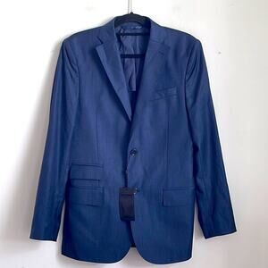 NWT J. Lindeberg Donnie Soft Legend Wool two button double vent slim fit blazer